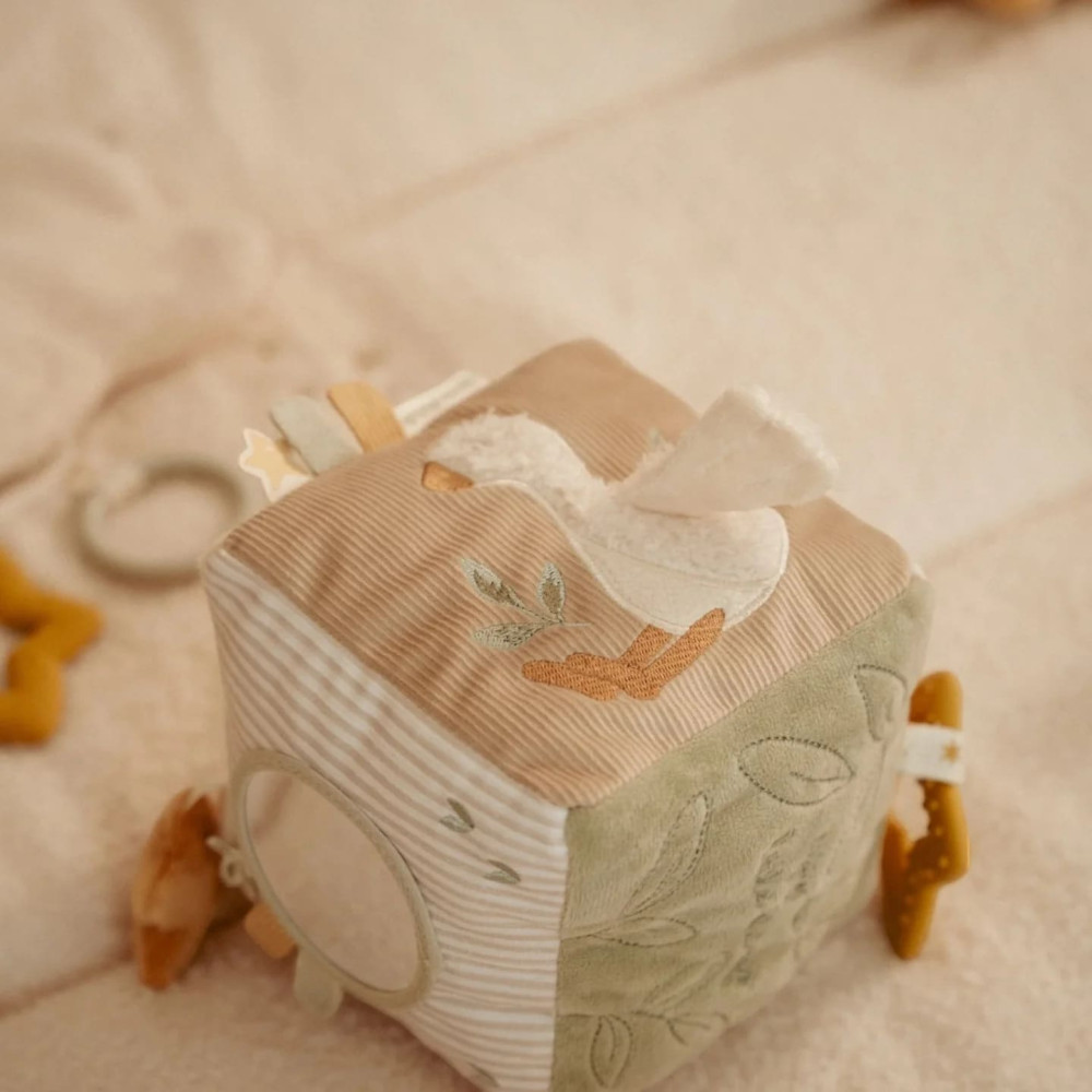 Little Dutch Υφασμάτινος Κύβος Δραστηριοτήτων Newborn Naturals