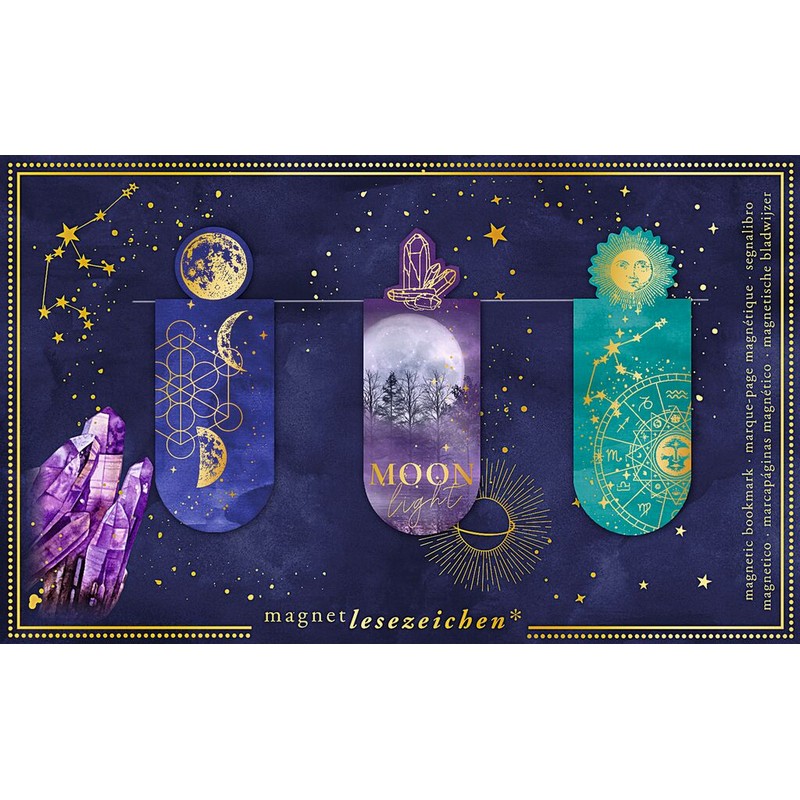 Moses Μαγνητικοί Σελιδοδείκτες Moonlight 3τμχ