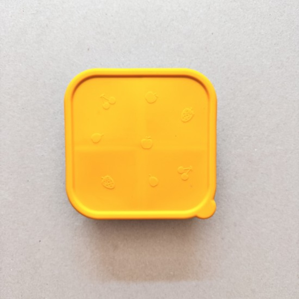 NokNok Snackbox Φαγητοδοχείο Σιλικόνης με 4 χωρίσματα 800ml (Nordic Blue with Sunbeam)