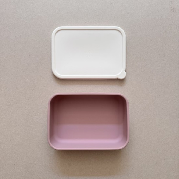 Nok Nok Lunchbox Φαγητοδοχείο Σιλικόνης χωρίς χωρίσματα 800ml (Berry with Ivory)