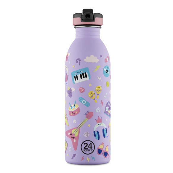 24Bottles Kids Bottle Ανοξείδωτο Μπουκάλι 0.50lt (Music Friends)