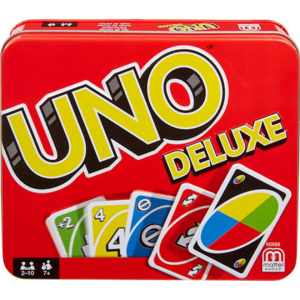 Mattel Uno Deluxe Επιτραπέζιο Παιχνίδι με Κάρτες (K0888)