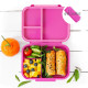 Lekkabox Classic Mini Φαγητοδοχείο Tritan με 3 χωρίσματα (Berry)