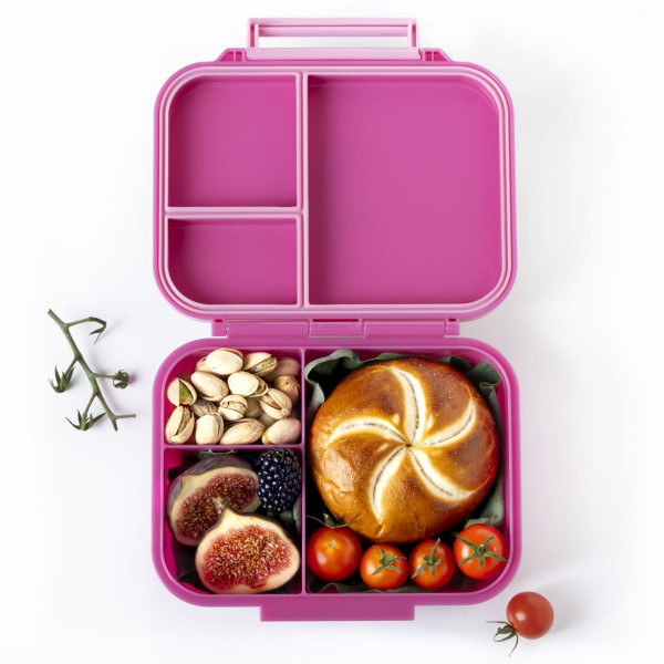 Lekkabox Classic Mini Φαγητοδοχείο Tritan με 3 χωρίσματα (Berry)