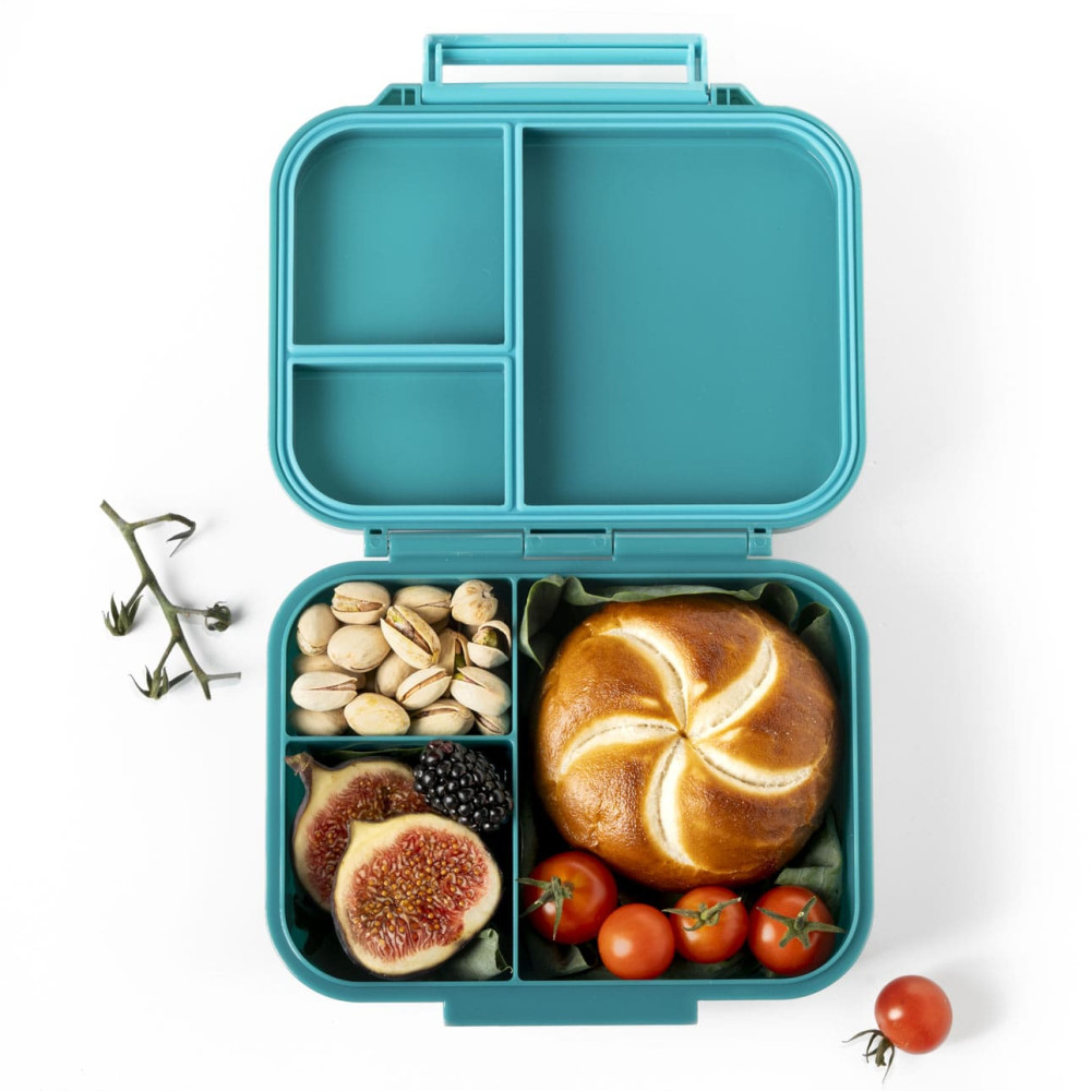 Lekkabox Classic Mini Φαγητοδοχείο Tritan με 3 χωρίσματα (Petrol)
