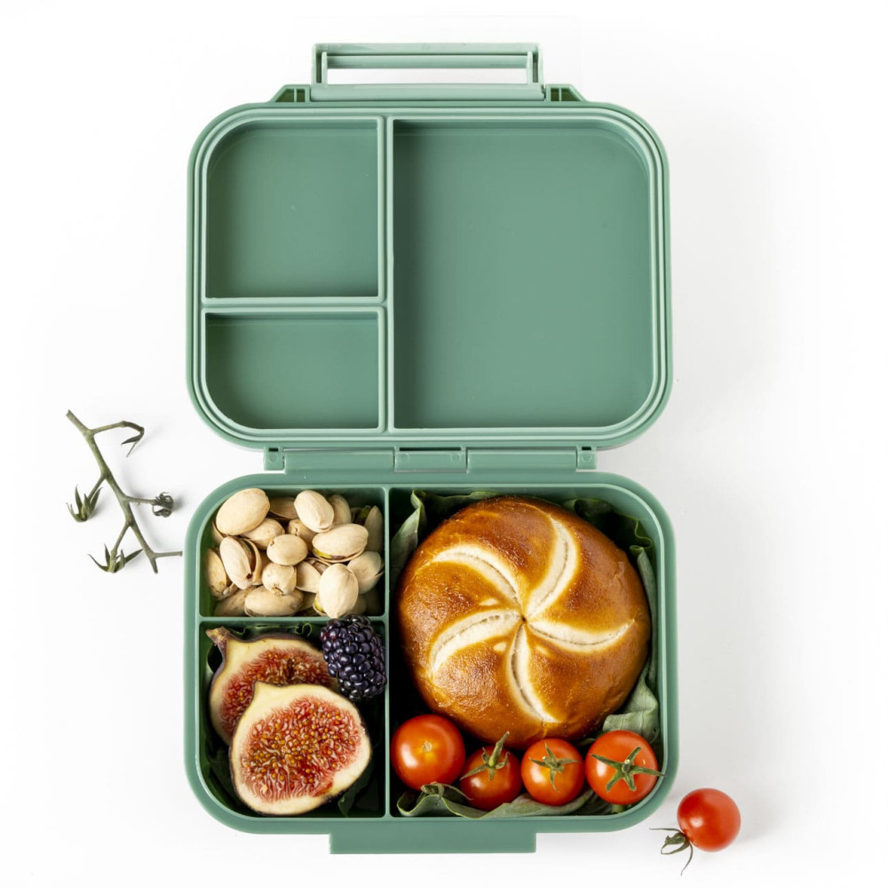 Lekkabox Classic Mini Φαγητοδοχείο Tritan με 3 χωρίσματα (Forest)