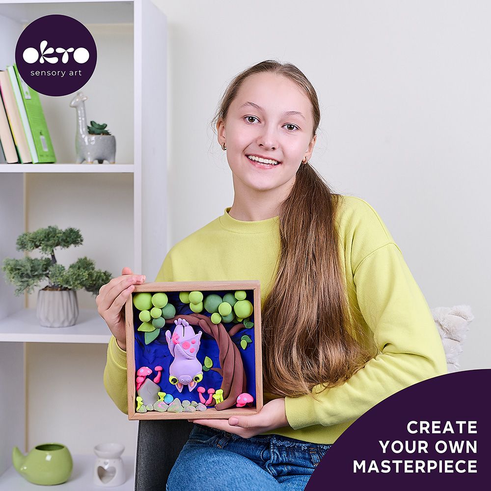 DIY Δημιουργικό Σετ Κατασκευής με Πηλό Wood & Craft Little Bat