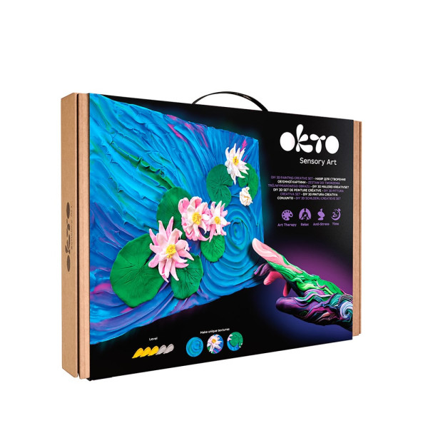 DIY Δημιουργικό Σετ Ζωγραφικής 3D με Πηλό Claude Monet Water Lilies