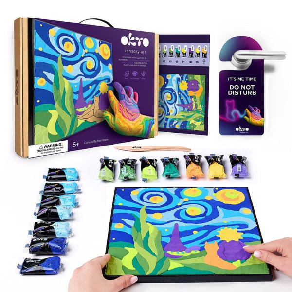 DIY Δημιουργικό Σετ Ζωγραφικής 3D με Πηλό Μικρός Πρίγκιπας Έναστρος Ουρανός