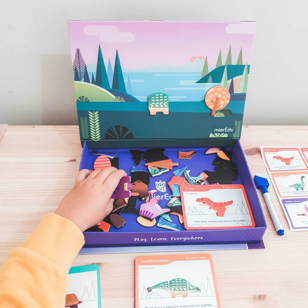 MierEdu Μαγνητικό Παζλ Dino World