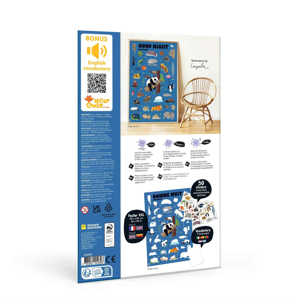 Poppik Μεγάλο Πόστερ με 50 Αυτοκόλλητα – Καληνύχτα