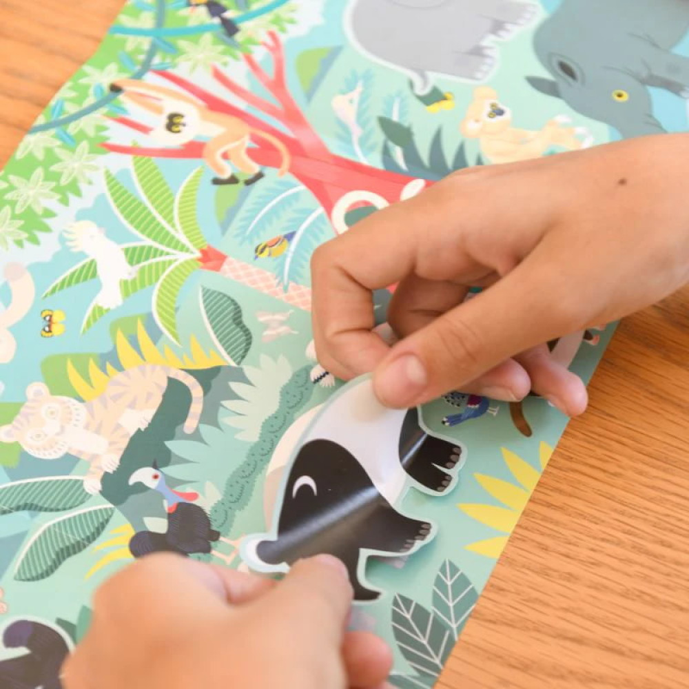 Poppik Sticker box με 100 αυτοκόλλητα - Άγρια Ζώα 