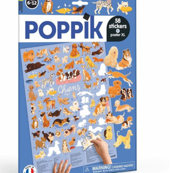 Poppik Μεγάλο Πόστερ με 58 αυτοκόλλητα - Σκύλοι