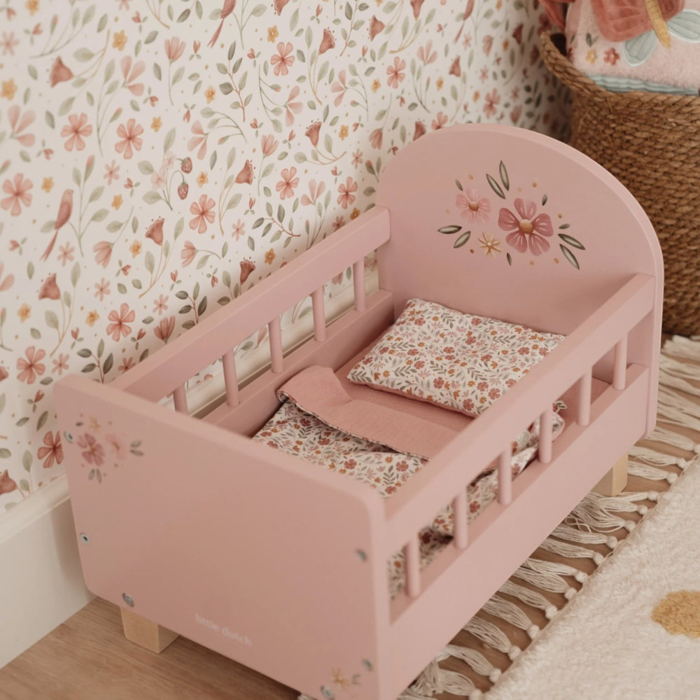 Little Dutch Ξύλινο Κρεβατάκι για Κούκλες FSC