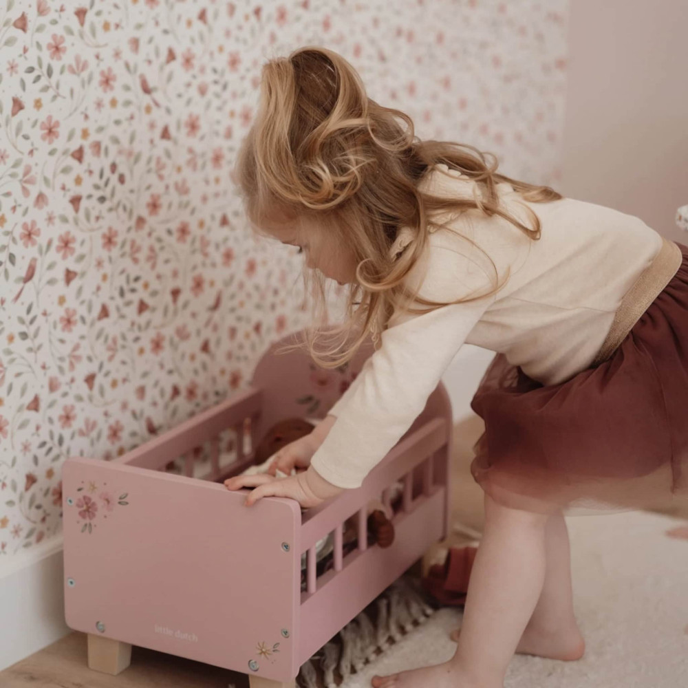 Little Dutch Ξύλινο Κρεβατάκι για Κούκλες FSC