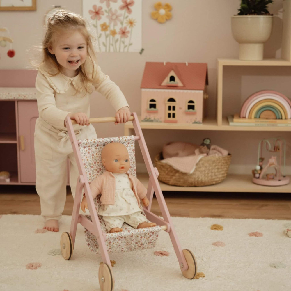 Little Dutch Ξύλινο Καρότσι για Κούκλες FSC