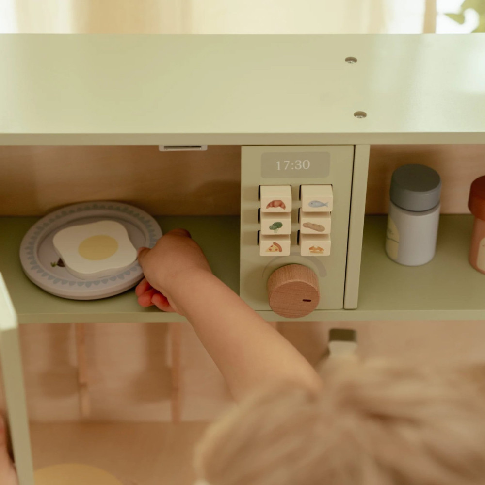 Little Dutch Ξύλινη Κουζίνα με Αξεσουάρ Παιχνιδιού Μέντα FSC