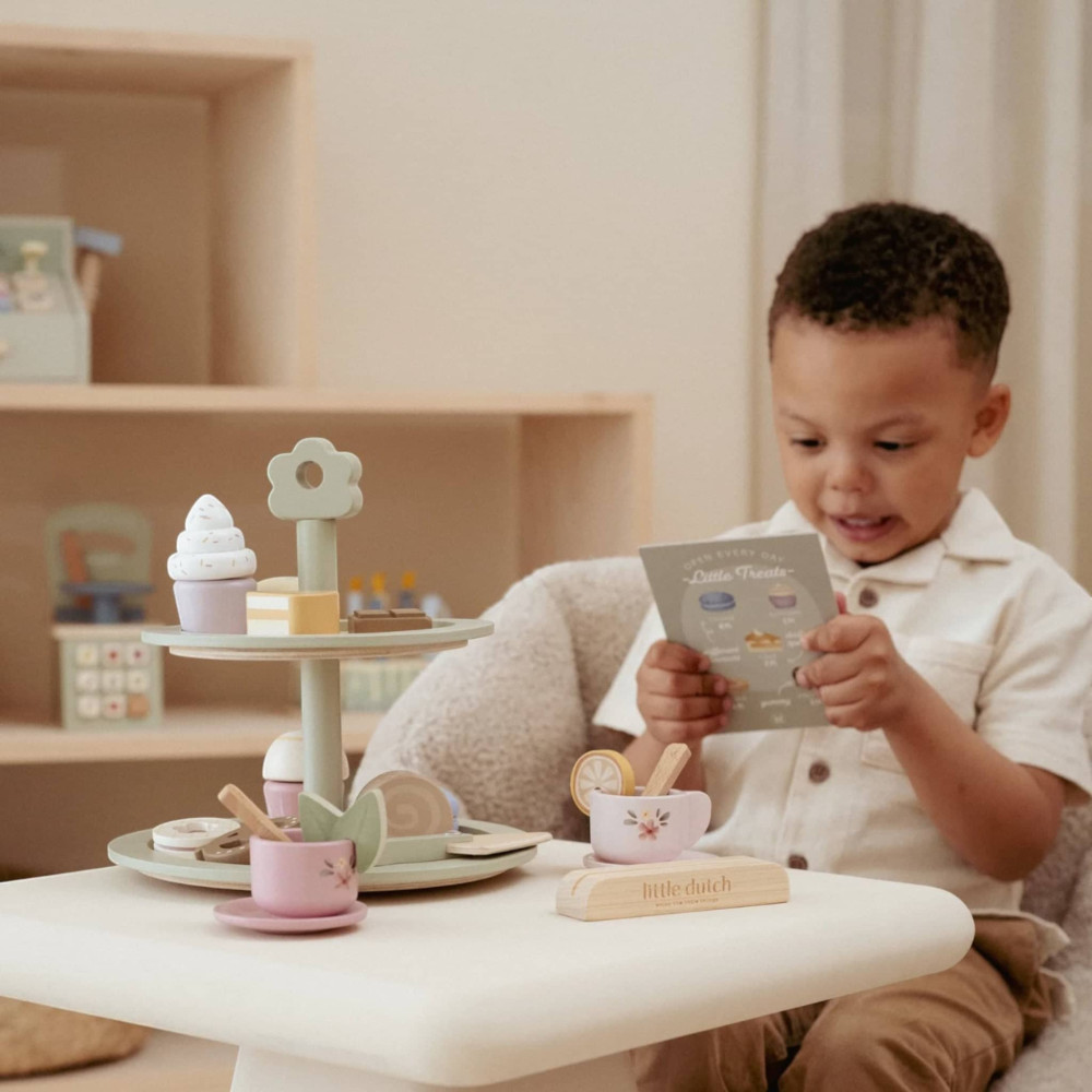 Little Dutch Ξύλινη Διώροφη Πιατέλα με Γλυκίσματα FSC