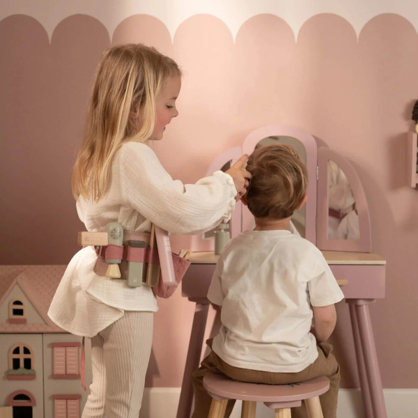 Little Dutch Σετ Κομμωτικής με Ζώνη και Ξύλινα Αξεσουάρ FSC