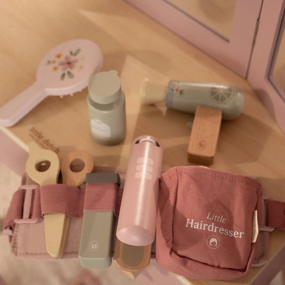 Little Dutch Σετ Κομμωτικής με Ζώνη και Ξύλινα Αξεσουάρ FSC