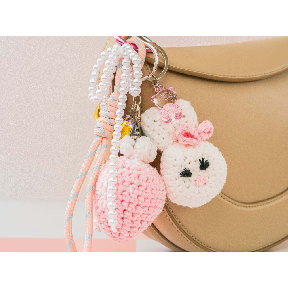 Petite Epicerie Σετ Πλεξίματος My Bag Charms - Glam Pink