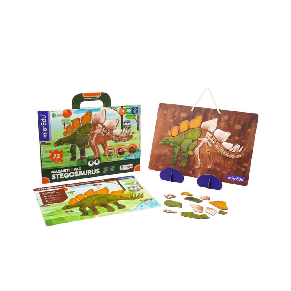 MierEdu Μαγνητικό Παζλ Στεγόσαυρος