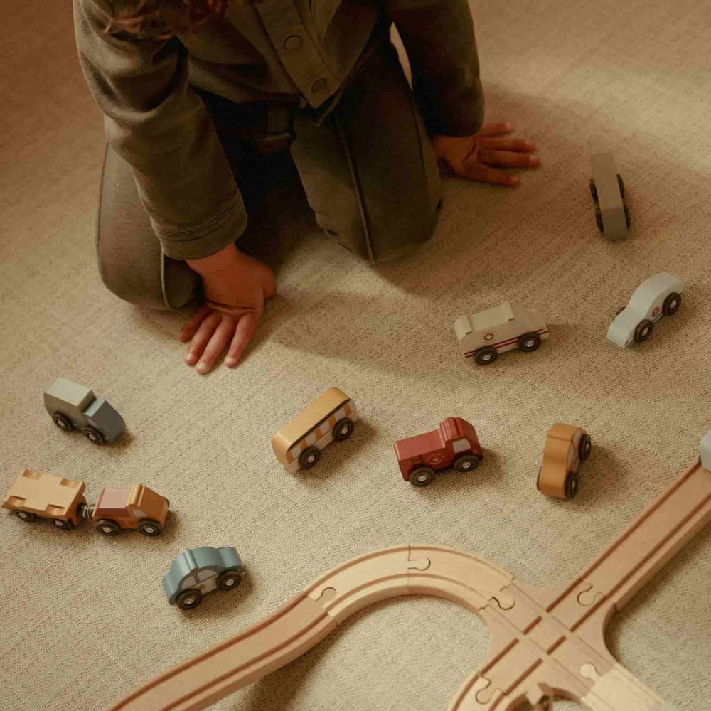Little Dutch Σετ Ξύλινων Οχημάτων Παιχνιδιού FSC