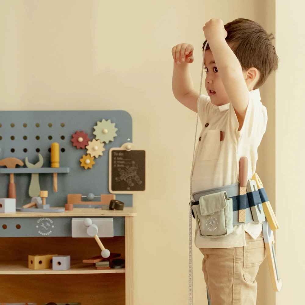 Little Dutch Ζώνη Μαστοράκου με Ξύλινα Εργαλεία FSC