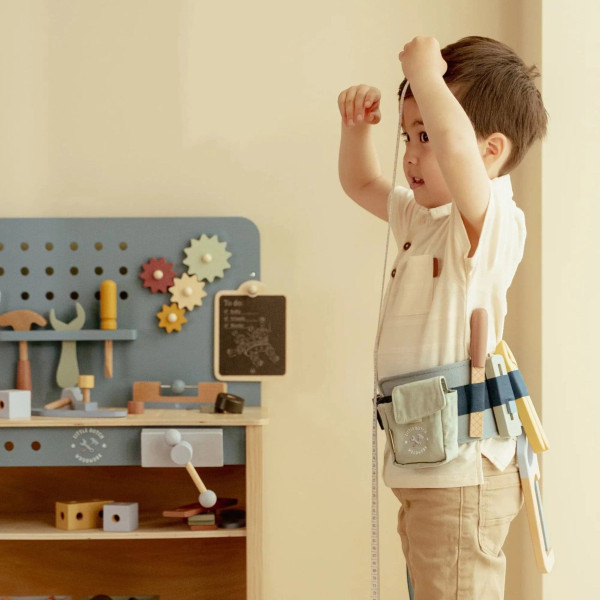 Little Dutch Ζώνη Μαστοράκου με Ξύλινα Εργαλεία FSC