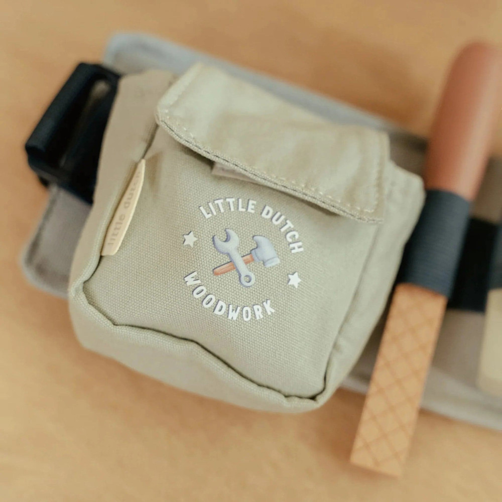 Little Dutch Ζώνη Μαστοράκου με Ξύλινα Εργαλεία FSC