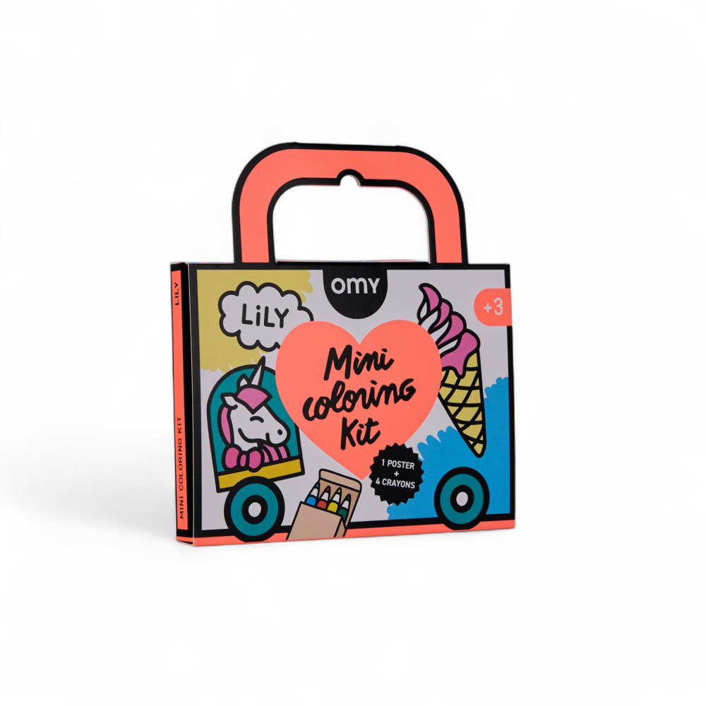 OMY Αφίσα Ζωγραφικής Μίνι με Ξυλομπογιές Μονόκεροι On the Go