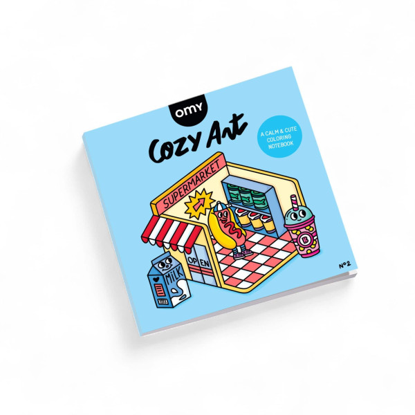 OMY Βιβλίο Ζωγραφικής Cozy Art Supermarket