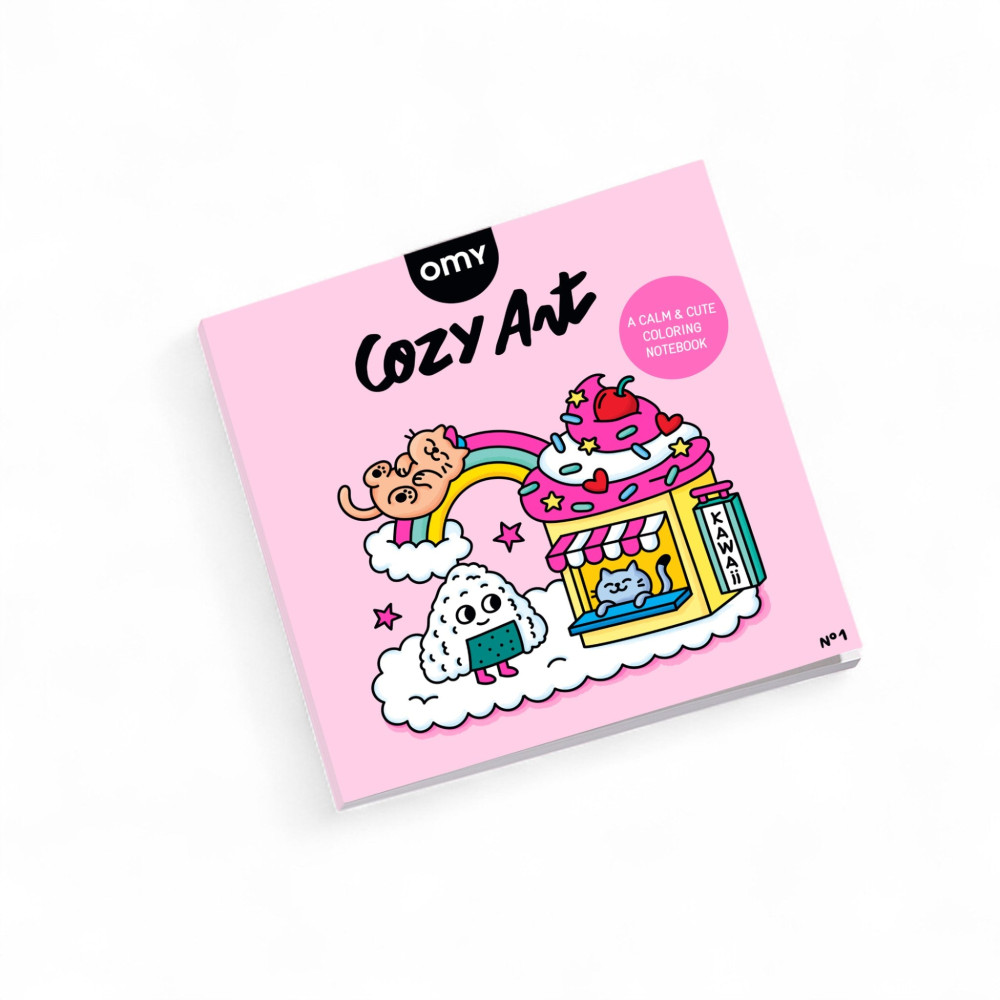OMY Βιβλίο Ζωγραφικής Cozy Art Kawaii