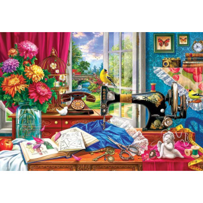 Eurographics Sewing Machine Μεταλλική Συσκευασία Puzzle 550τμχ