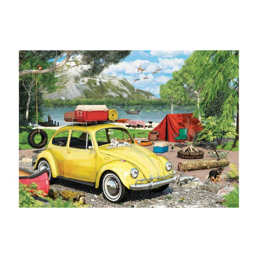 Eurographics VW Beetle Camping Μεταλλική Συσκευασία Puzzle 550τμχ