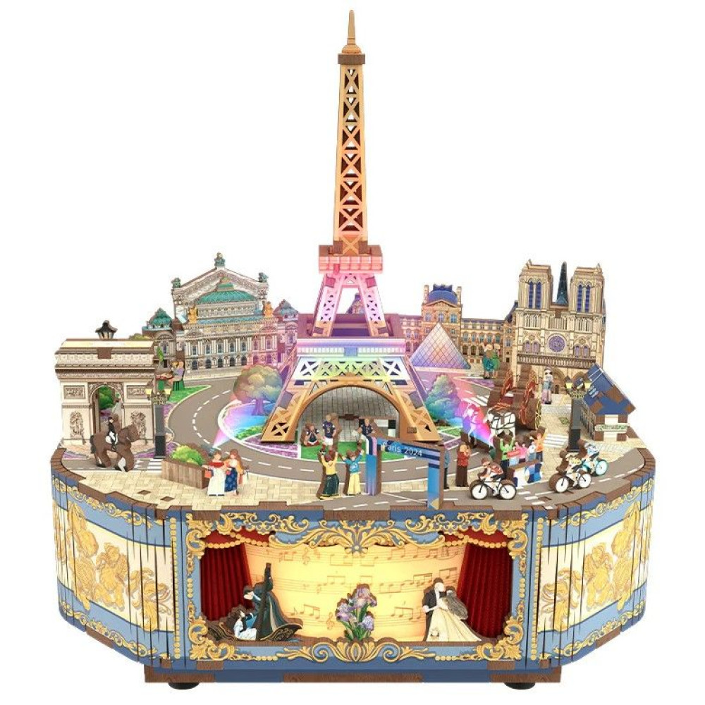 Tonecheer Μουσικό Κουτί – Romantic Paris 3D Puzzle