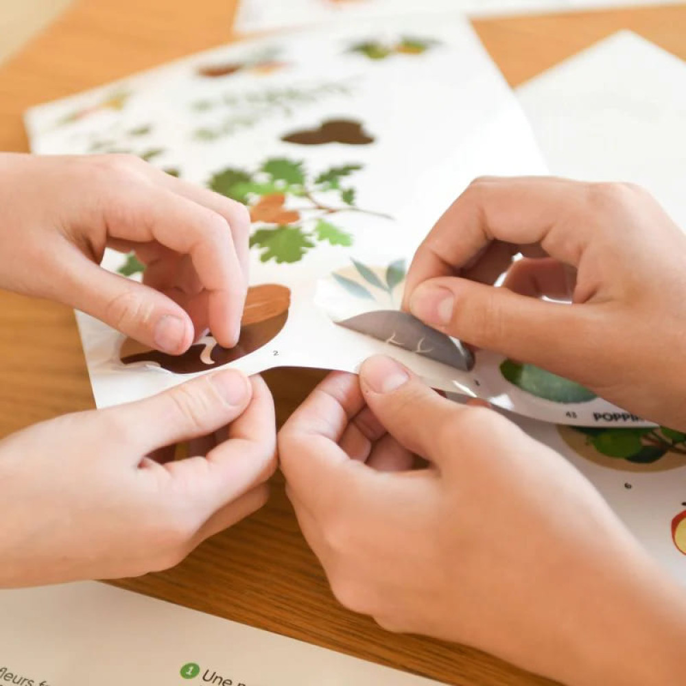 Poppik Μεγάλο Πόστερ με 54 αυτοκόλλητα - Δέντρο