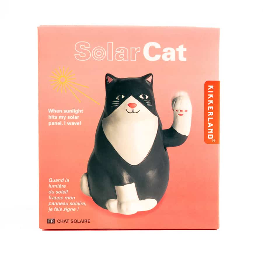 Kikkerland Ηλιακή Φιγούρα Cat Santa Hat