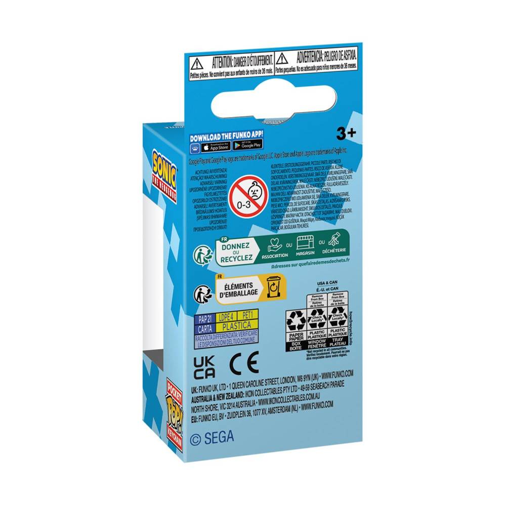 Funko Pocket Pop!: Sonic The Hedgehog - Sonic with Ring Vinyl Figure Keychain