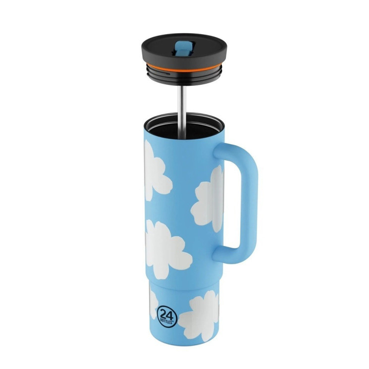 24Bottles Straw Cup Ανοξείδωτο Ποτήρι Θερμός με Καλαμάκι 0.80lt (Daydreaming)