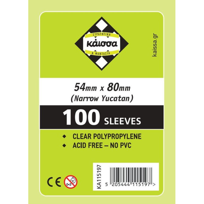 Kάισσα Sleeves 54x80mm (Narrow Yucatan) 100τμχ (KA115197)