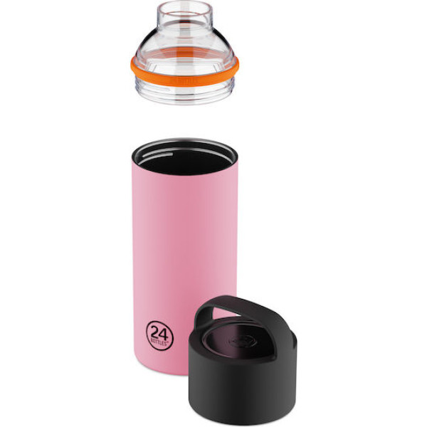 24Bottles Spin Bottle Ανοξείδωτο Μπουκάλι Θερμός 0.73lt (Flamingo)