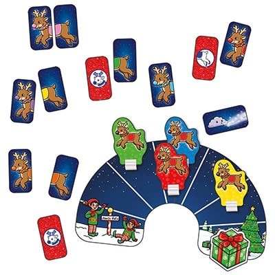 Orchard Toys Χριστουγεννιάτικο Κουτί με Επιτραπέζιο, Παζλ και Βιβλιαράκι Δραστηριοτήτων Ηλικίες 3+ ετών