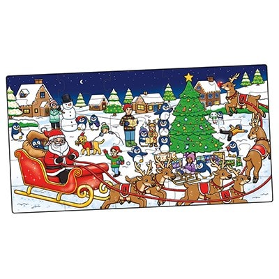 Orchard Toys Χριστουγεννιάτικο Κουτί με Επιτραπέζιο, Παζλ και Βιβλιαράκι Δραστηριοτήτων Ηλικίες 3+ ετών