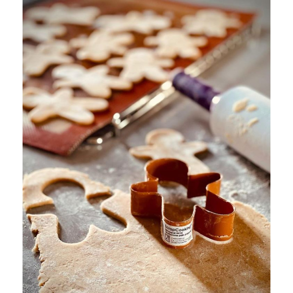 Scrap Cooking Σετ με 4 Aνοξείδωτα Kουπάτ ''Gingerbread Man''