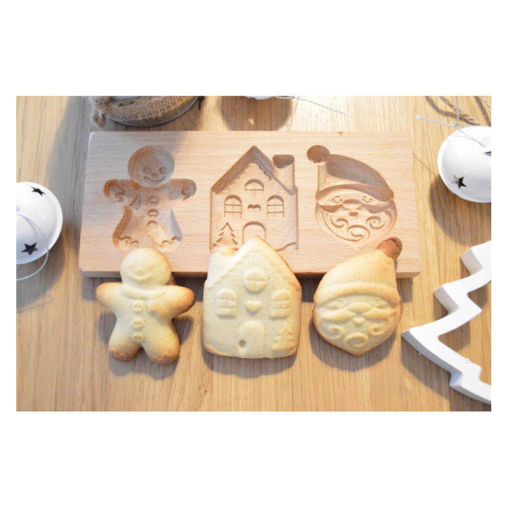 Scrap Cooking Ξύλινη Φόρμα για Γεμιστά Χριστουγεννιάτικα Μπισκότα