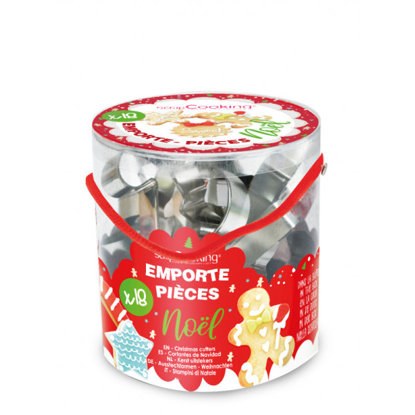 Scrap Cooking Κουτί με 18 Kουπάτ με Χριστουγεννιάτικα Σχέδια