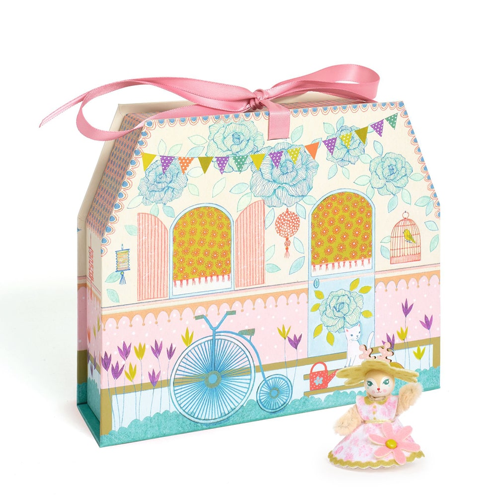 Djeco Diy Kατασκευάζω και Xρωματίζω Kουκλόσπιτο - Bαλιτσάκι "Alba"