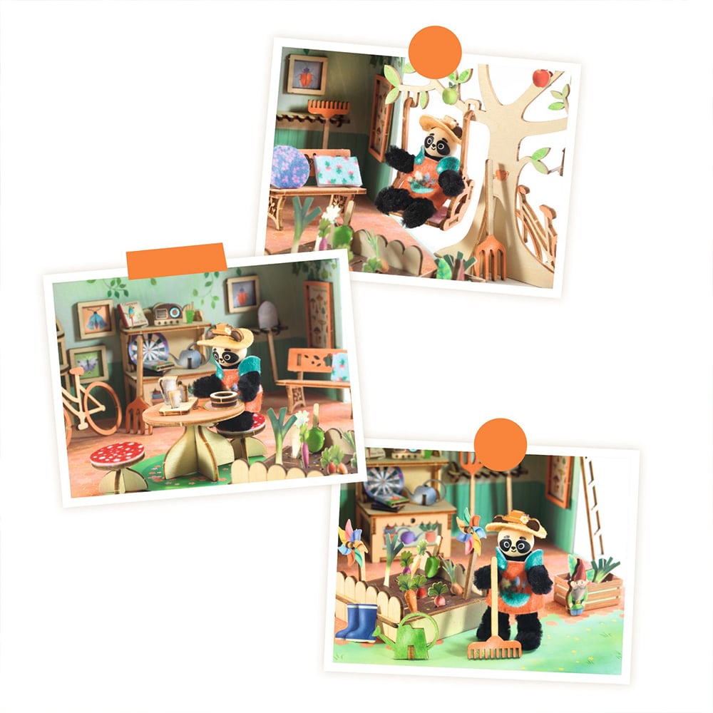 Djeco Diy Kατασκευάζω και Xρωματίζω Kουκλόσπιτο - Bαλιτσάκι "Olive"