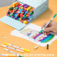 Ohuhu Art Markers Σετ Μαρκαδόρων 120 Χρωμάτων με Βάση το Νερό Brush & Fineliner